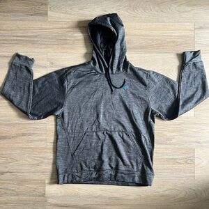 Gray pullover hoodie